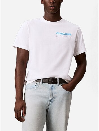 T-shirt de gola redonda - Calvin Klein