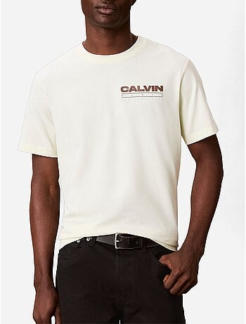 T-shirt de gola redonda - Calvin Klein
