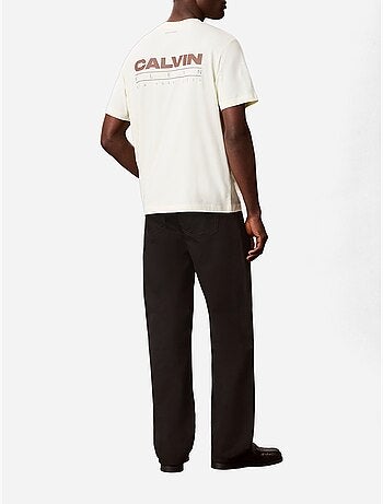 T-shirt de gola redonda - Calvin Klein