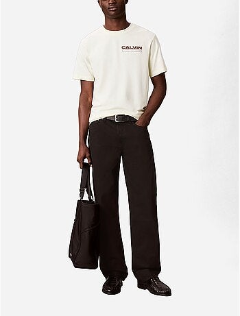 T-shirt de gola redonda - Calvin Klein