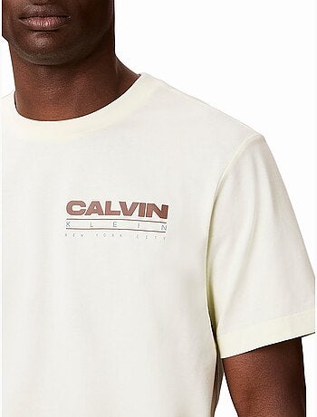 T-shirt de gola redonda - Calvin Klein