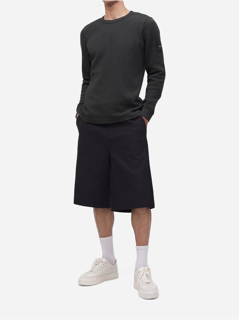 T-shirt de gola redonda - calvin klein Preto - Kiabi