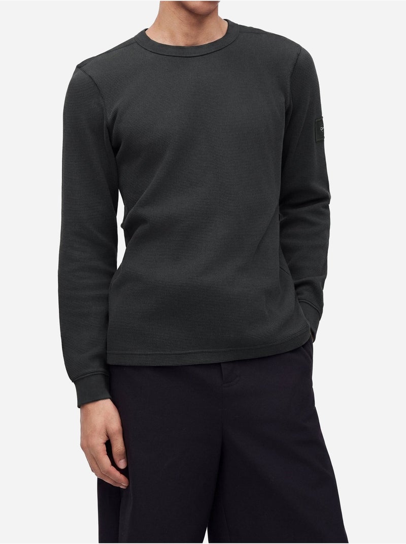 T-shirt de gola redonda - calvin klein Preto - Kiabi