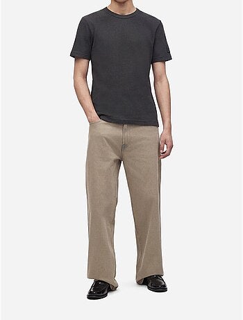 T-shirt de gola redonda - calvin klein