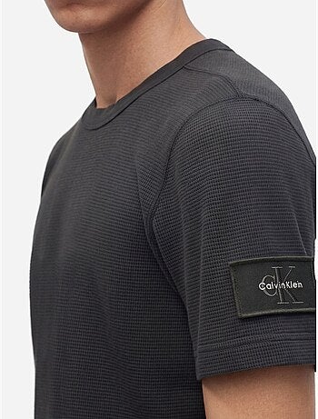 T-shirt de gola redonda - calvin klein