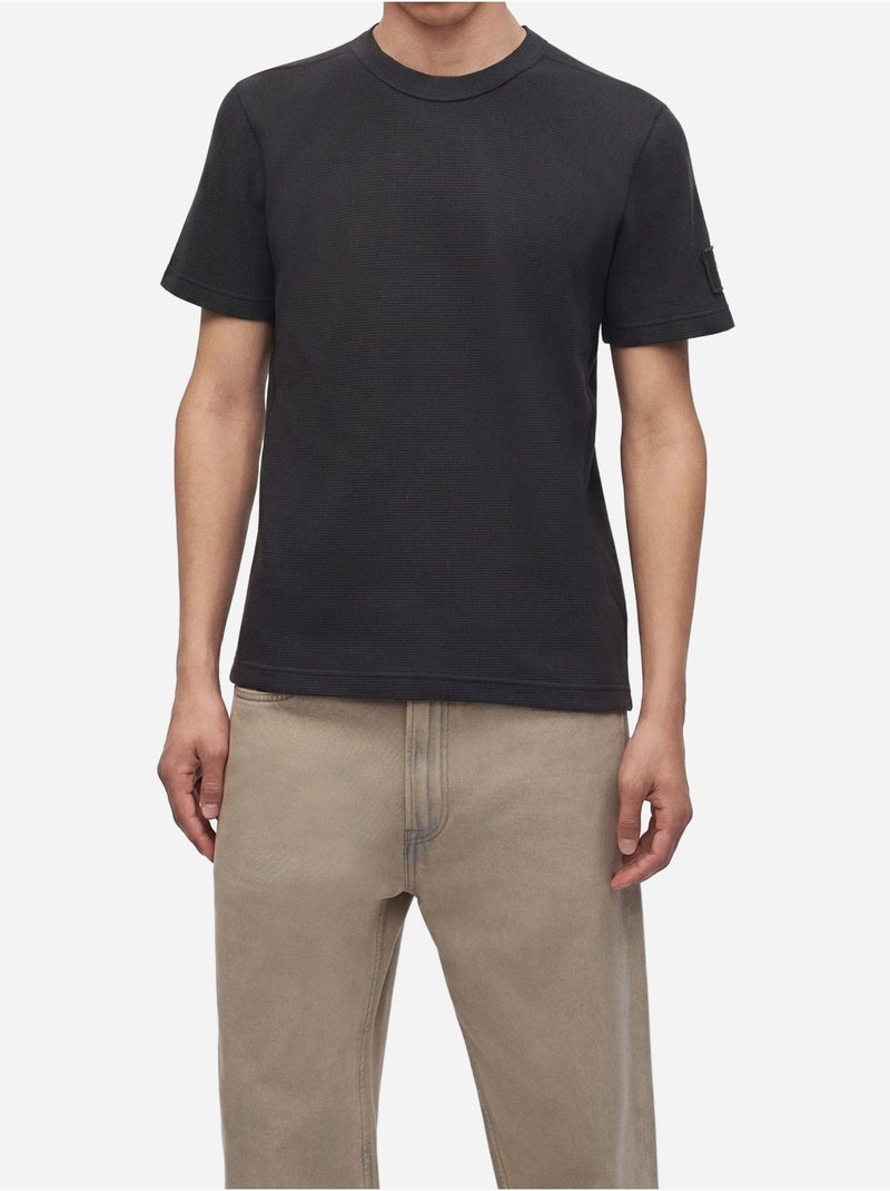T-shirt de gola redonda - calvin klein Preto - Kiabi