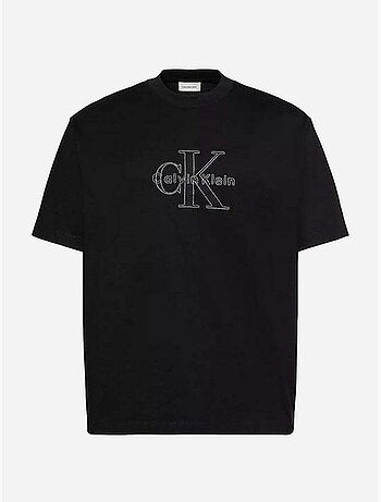 T-shirt de gola redonda - calvin klein