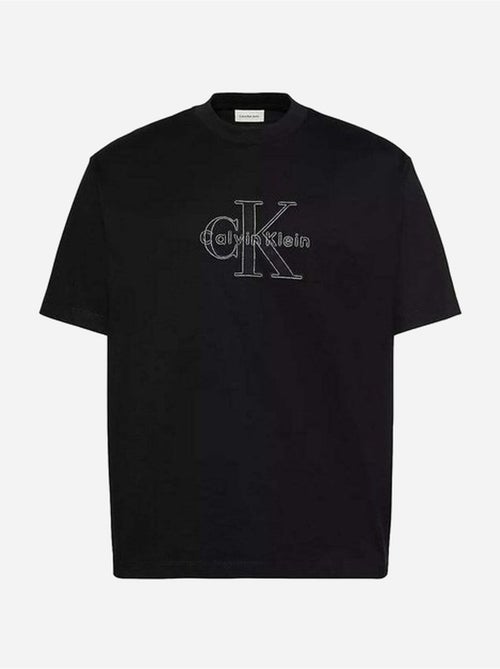 T-shirt de gola redonda - calvin klein - Kiabi
