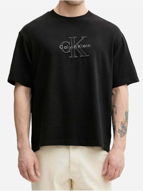 T-shirt de gola redonda - calvin klein - Kiabi