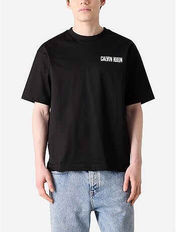 T-shirt de gola redonda - Calvin Klein