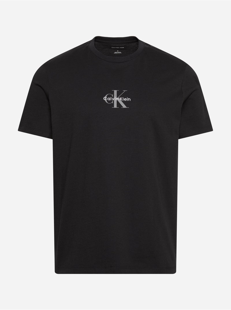 T-shirt de gola redonda - Calvin Klein Preto - Kiabi