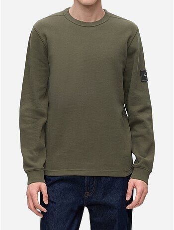 T-shirt de gola redonda - calvin klein