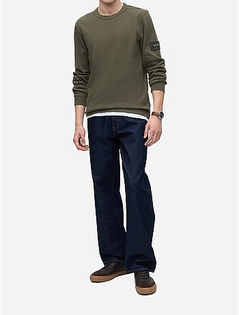 T-shirt de gola redonda - calvin klein
