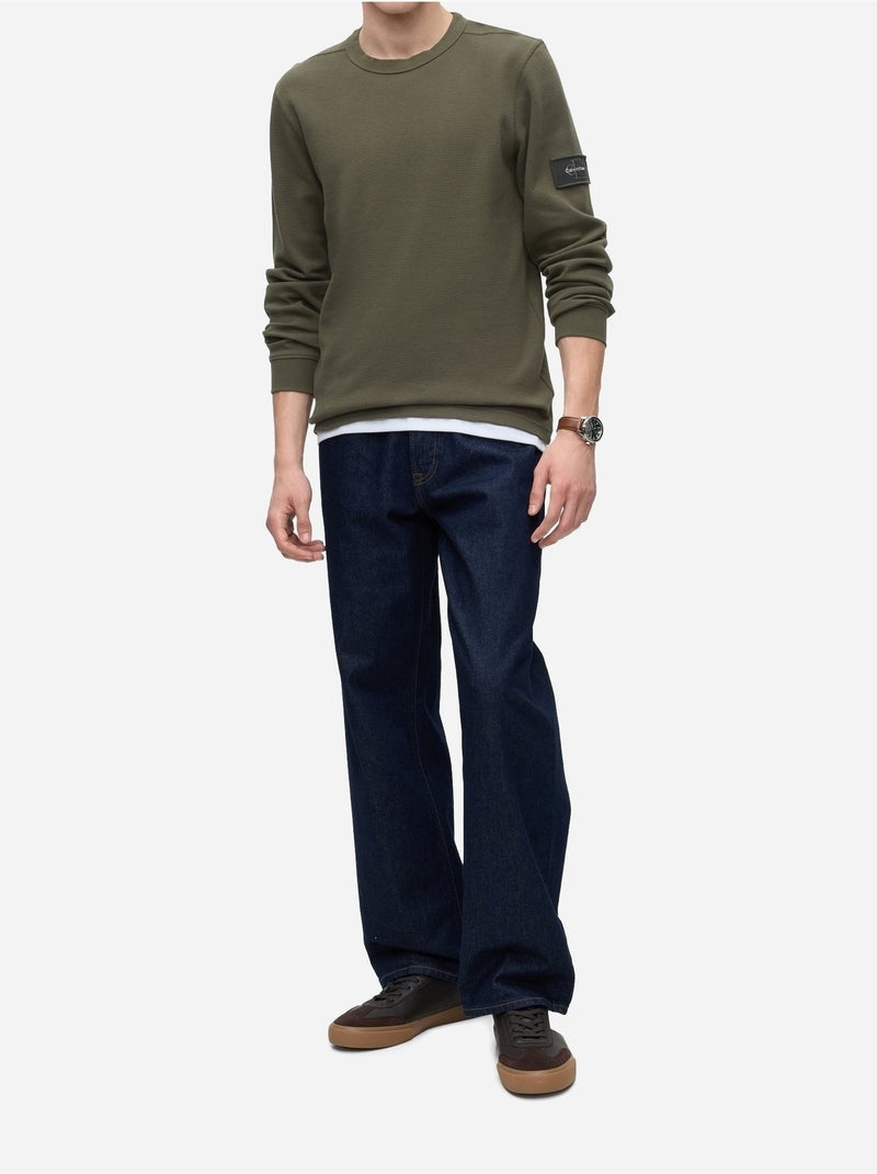 T-shirt de gola redonda - calvin klein Verde - Kiabi