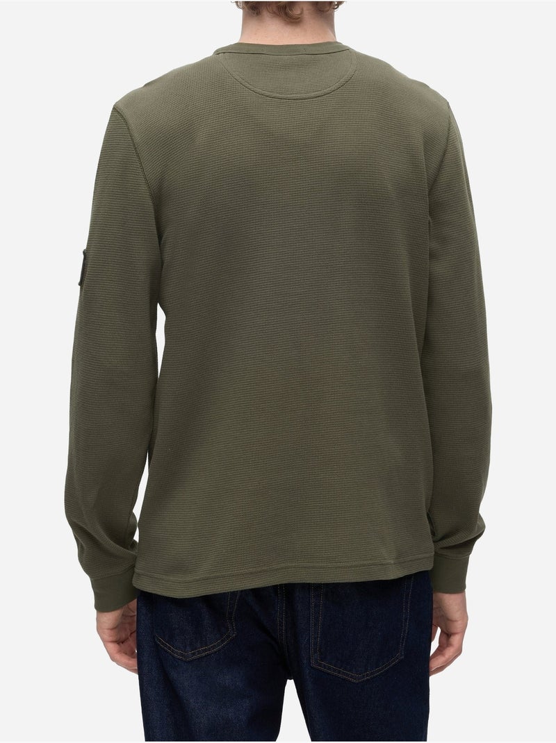 T-shirt de gola redonda - calvin klein Verde - Kiabi