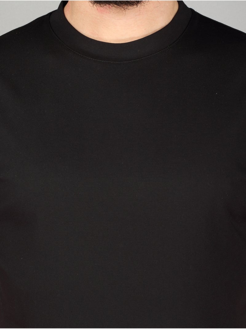 T-shirt de gola redonda - frilivin Preto - Kiabi