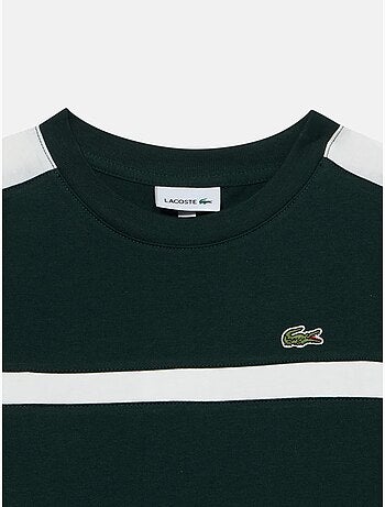 T-shirt de gola redonda - lacoste