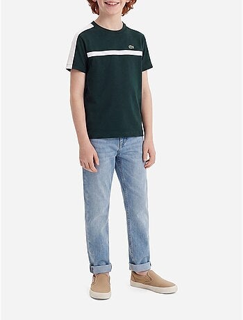 T-shirt de gola redonda - lacoste