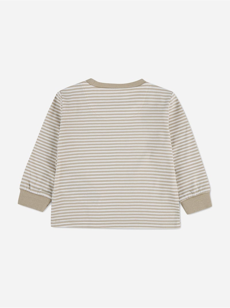 T-shirt de gola redonda - levi's kids Bege/Branco - Kiabi