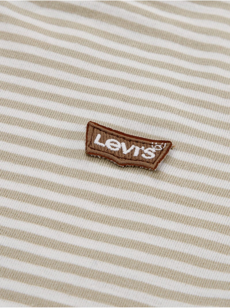 T-shirt de gola redonda - levi's kids Bege/Branco - Kiabi