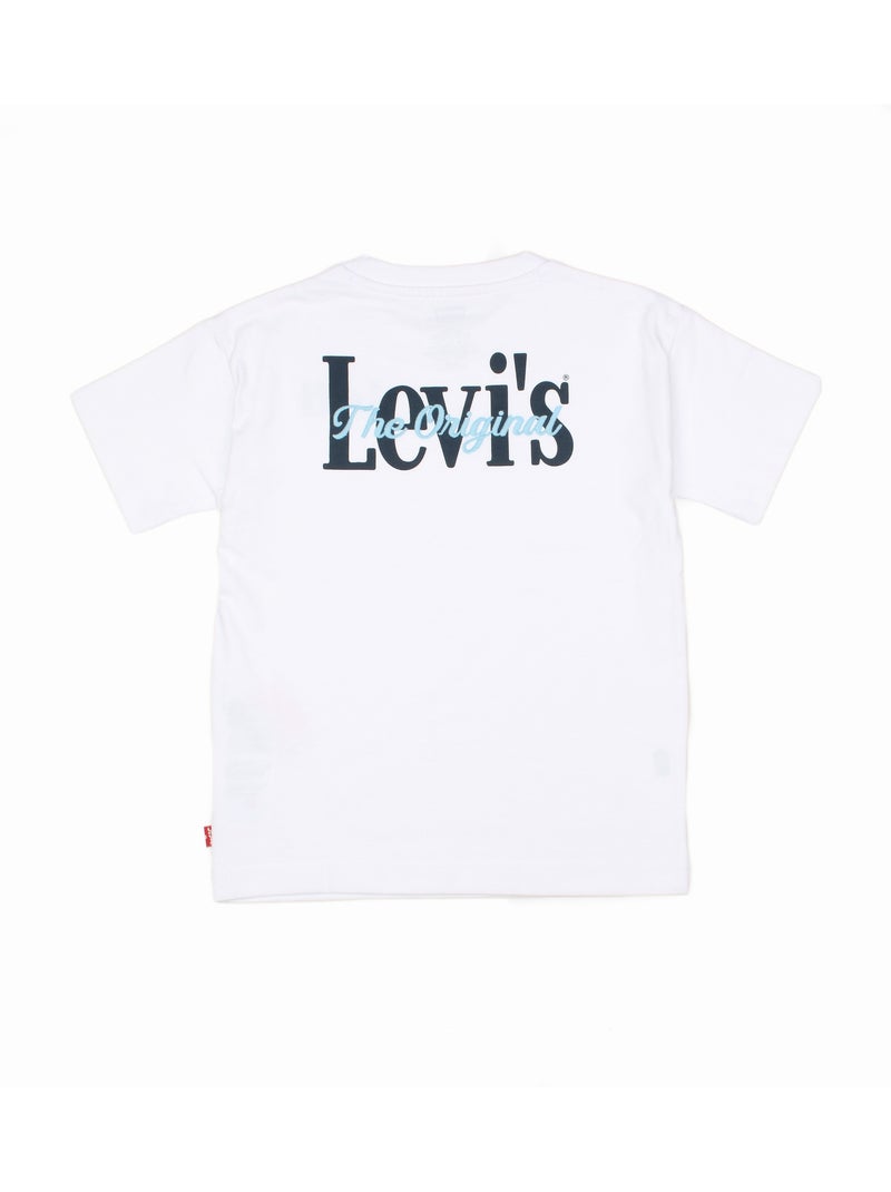 T-shirt de gola redonda - Levi's Kids Branco - Kiabi