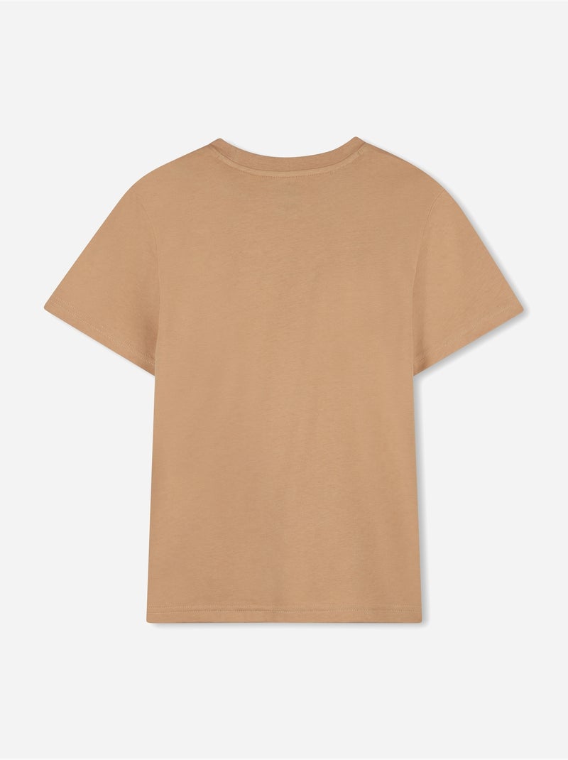 T-shirt de gola redonda - timberland Castanho-claro - Kiabi