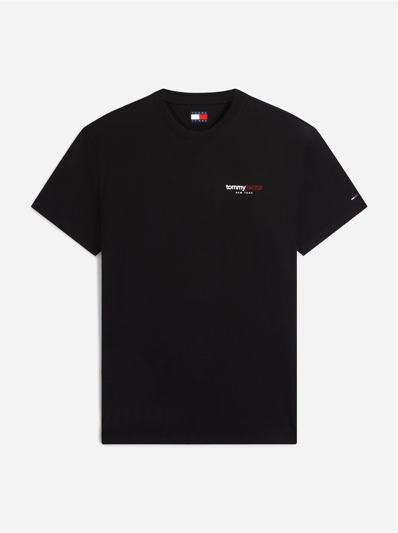 T-shirt de gola redonda - tommy jeans Preto - Kiabi