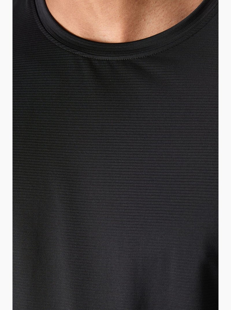 T-shirt de gola redonda color block tommy Preto Verde - Kiabi