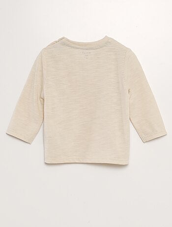 T-shirt de gola redonda com bolso
