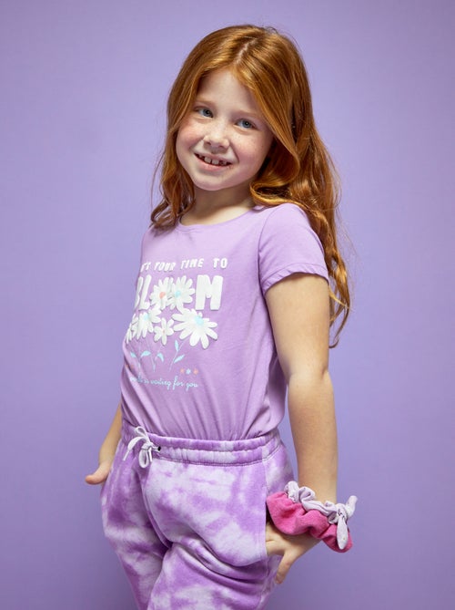T-shirt de gola redonda com estampado de fantasia - Kiabi