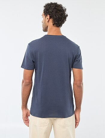 T-shirt de gola redonda e manga curta com estampado