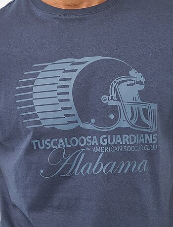 T-shirt de gola redonda e manga curta com estampado