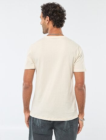 T-shirt de gola redonda e manga curta com estampado