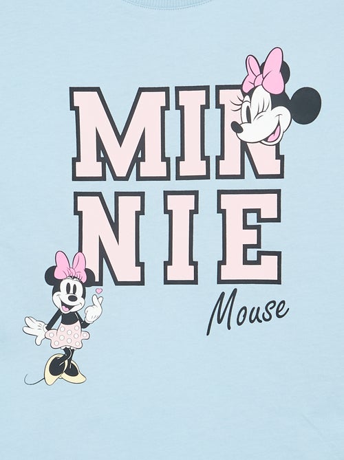 T-shirt de gola redonda e mangas curtas 'Minnie' 'Disney' - Kiabi