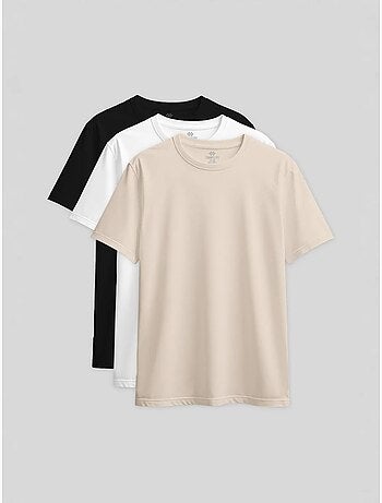 T-shirt de gola redonda em algodão e elastano para mulher tommy