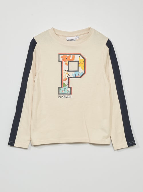 T-shirt de gola redonda 'Pokémon' - Kiabi