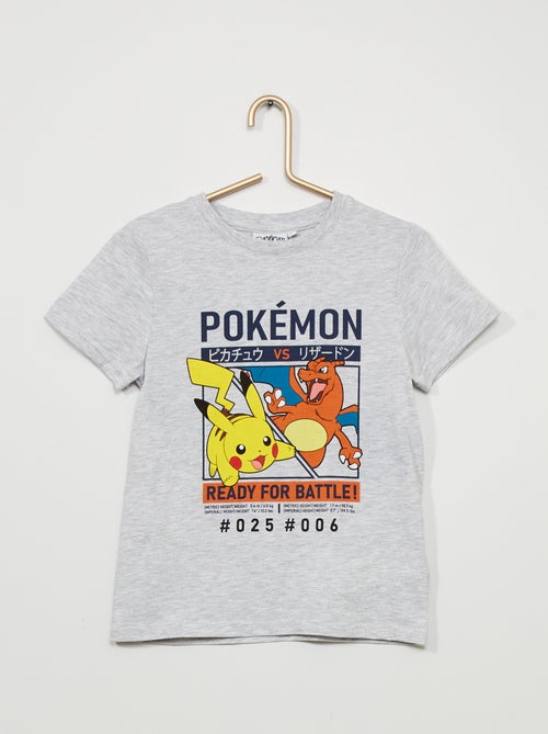 T-shirt de gola redonda 'Pokémon' - Kiabi
