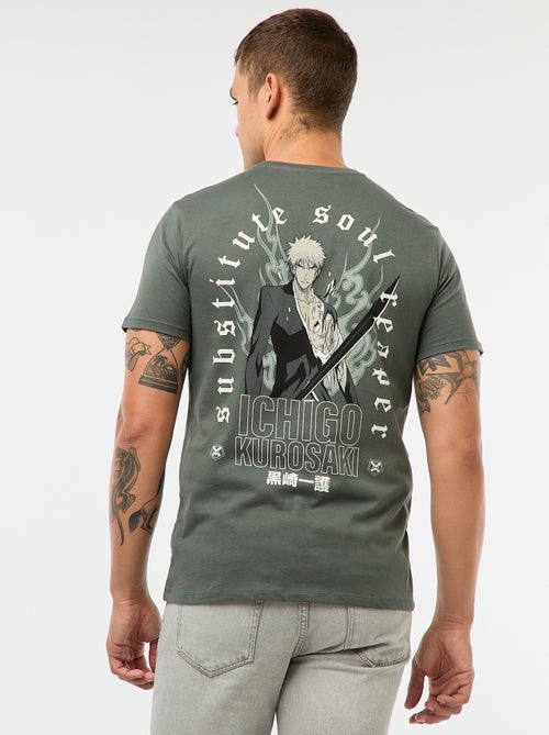 T-shirt de gola redonda 'Sahinler' 'Bleach' em algodão - Kiabi