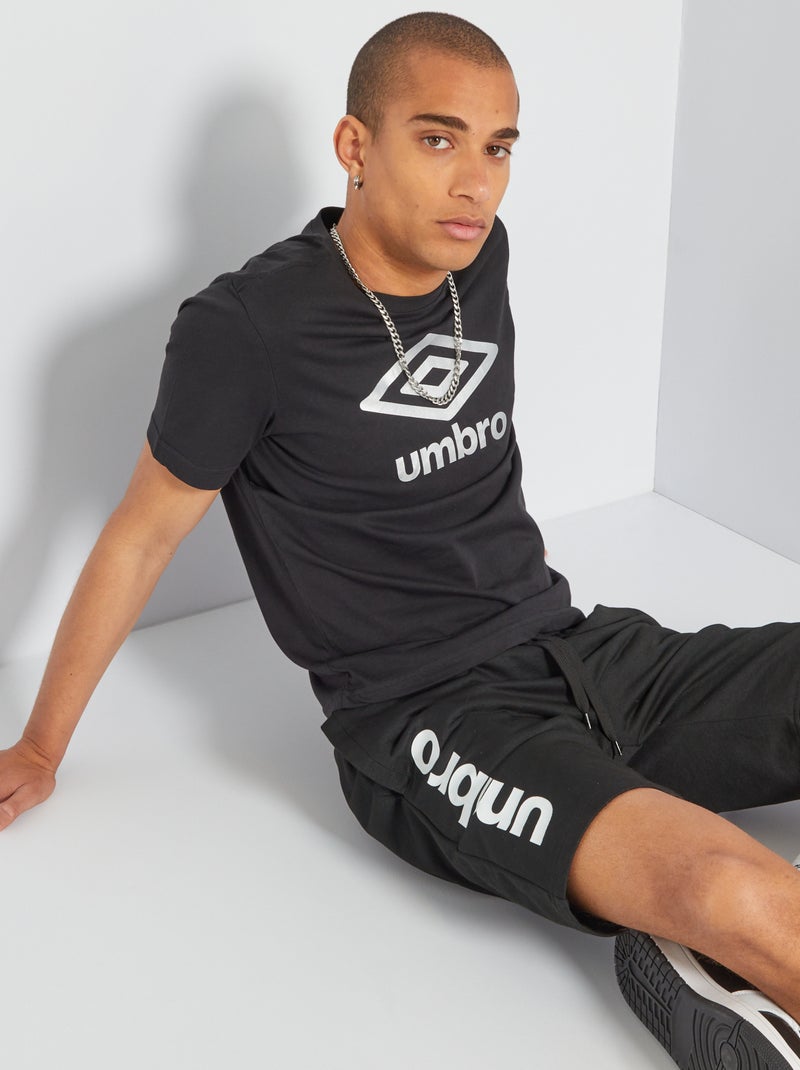 T-shirt de gola redonda 'Umbro' PRETO - Kiabi