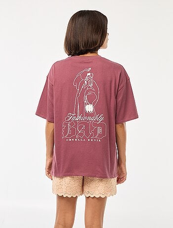 T-shirt de gola redonda 'Vilões' da 'Disney'