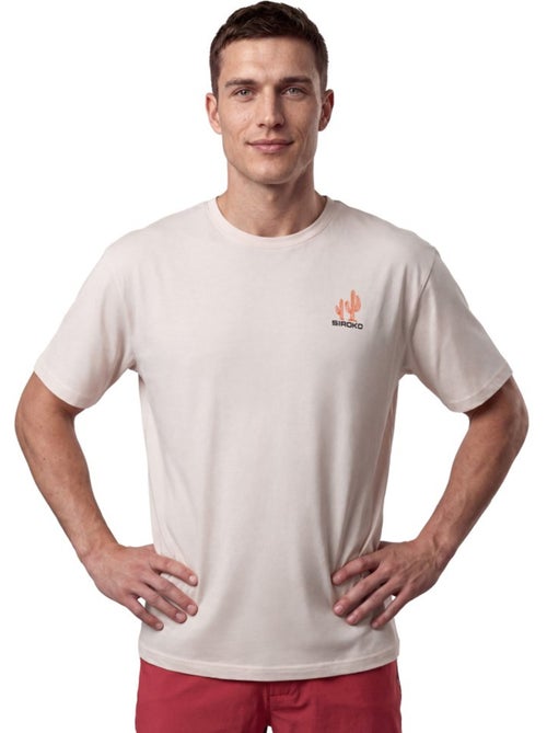 T-shirt de gravel de algodão manga curta homem - Kiabi
