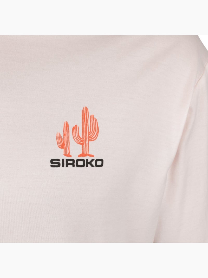 T-shirt de gravel de algodão manga curta homem Branco - Kiabi