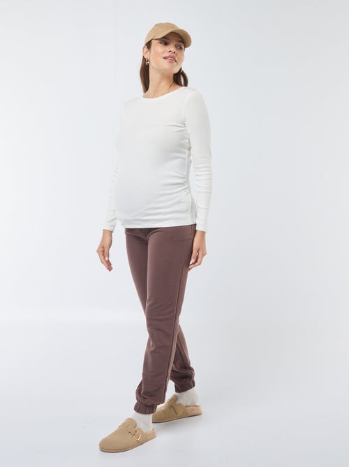 T-shirt de grávida canelada - Kiabi