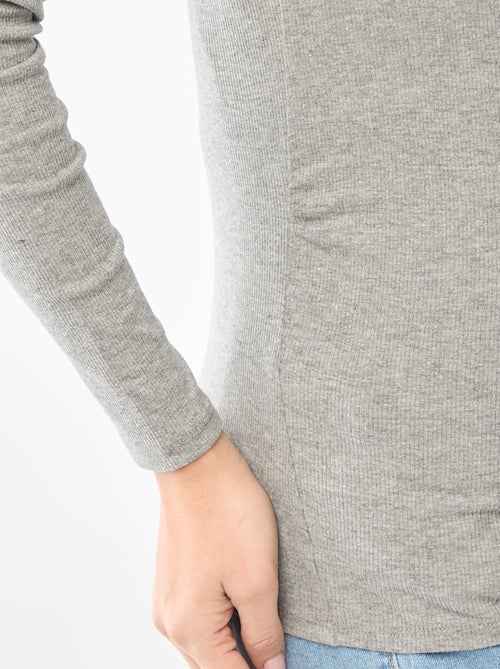 T-shirt de grávida canelada - Kiabi