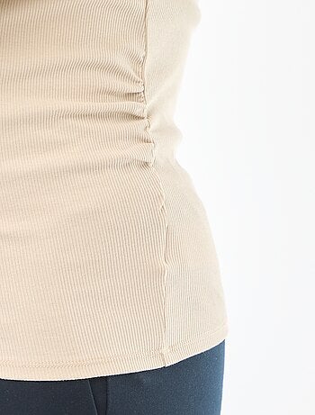 T-shirt de grávida canelada