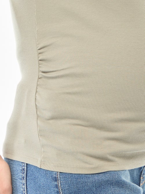 T-shirt de grávida canelada - Kiabi