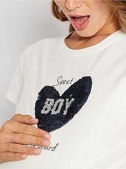 T-shirt de grávida de conceção ecológica - Kiabi