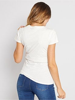 T-shirt de grávida de conceção ecológica - Kiabi