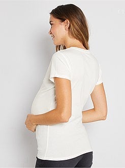 T-shirt de grávida de conceção ecológica - Kiabi