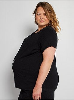 T-shirt de grávida de conceção ecológica - Kiabi